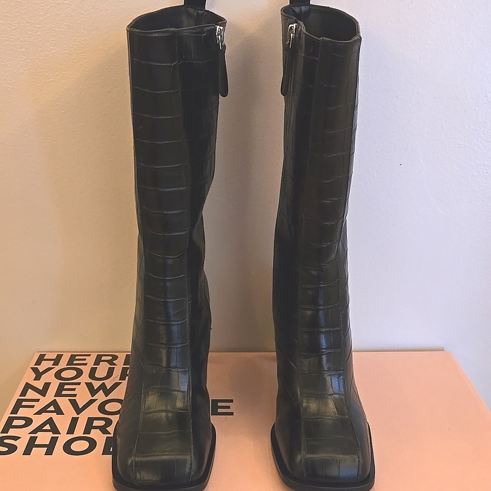 Free People Vicenza Midi Square-Toe Boot - Picture 7 of 15